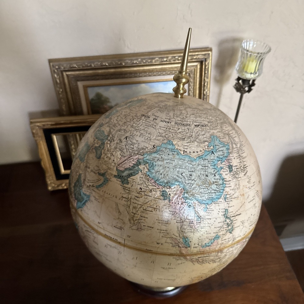 VTG 1990-91 Replogle 12" World‎ Nation Globe Raised Relief Unified Germany USSR - Picture 11 of 11